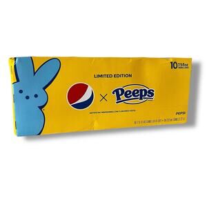 Pepsi x Peeps Limited Edition 7.5 oz Cans (Pack Of 10) Easter Soda Collectible